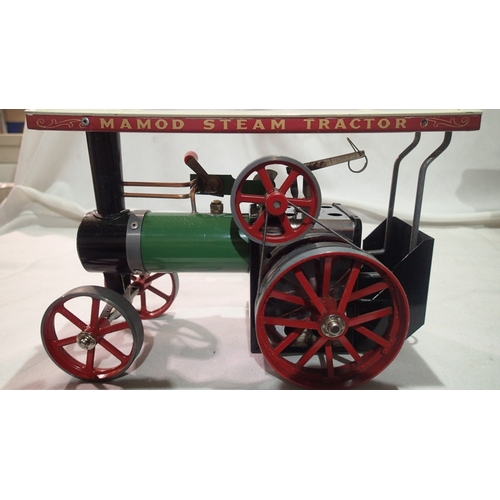 2351 - Mamod Te1A steam tractor, VG, excellent condition, appears used, spirit fired, box with wear. UK P&P... 