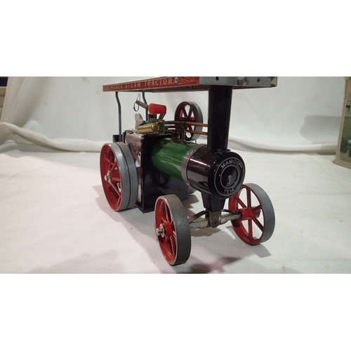 2351 - Mamod Te1A steam tractor, VG, excellent condition, appears used, spirit fired, box with wear. UK P&P... 