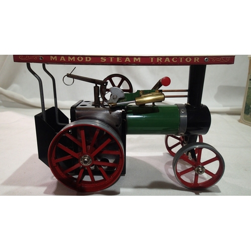 2351 - Mamod Te1A steam tractor, VG, excellent condition, appears used, spirit fired, box with wear. UK P&P... 