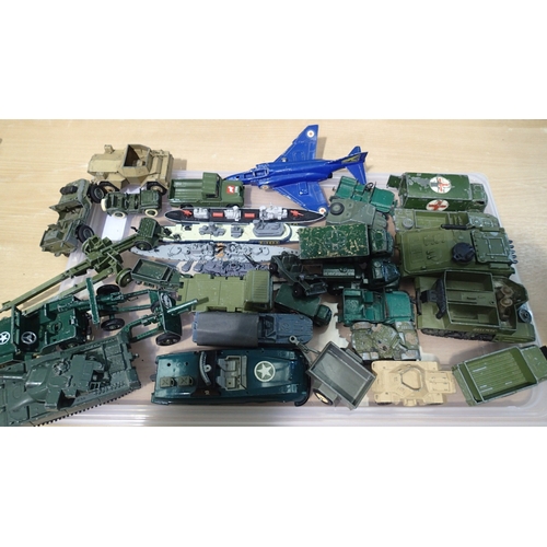 2377 - Approximately 30x military related vehicles, ships and aircraft, suitable for refurbishment. UK P&P ... 