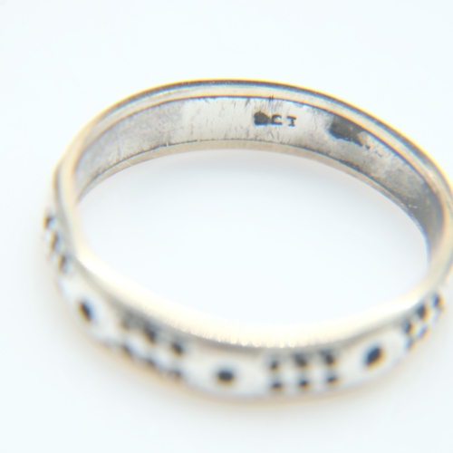 108 - Two 9ct gold bands both set with small stones, size J and size Q, 4.3g combined. UK P&P Group 0 (£7+... 