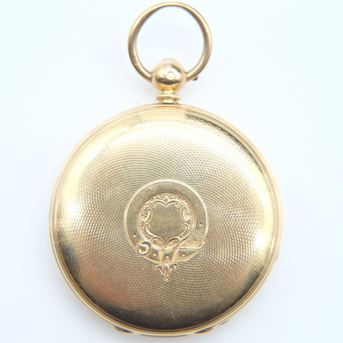 122 - J W Benson (Ludgate Hill London) 18ct gold cased key-winding full hunter pocket watch, the movement ... 