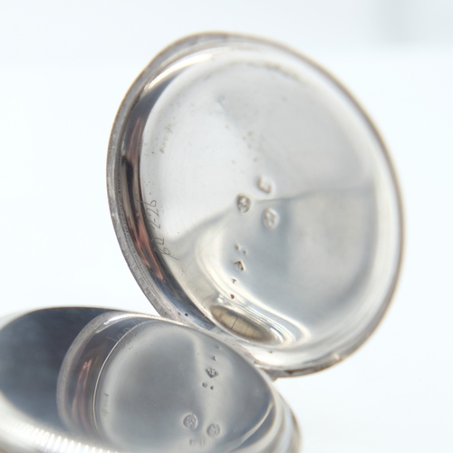 131 - 925 hallmarked silver crown-winding chronograph pocket watch with seconds hand, by W & F Terry of Ma... 