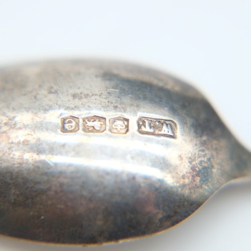 142 - Three silver teaspoons with decorated handles, 32g combined. UK P&P Group 1 (£18+VAT for the first l... 