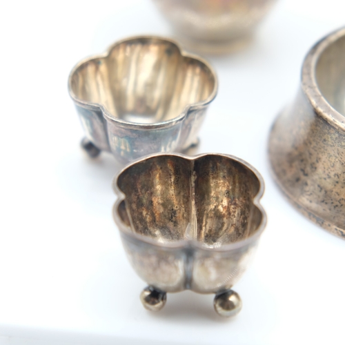 144 - Collection of small hallmarked silver items, silver 116g combined. UK P&P Group 1 (£18+VAT for the f... 