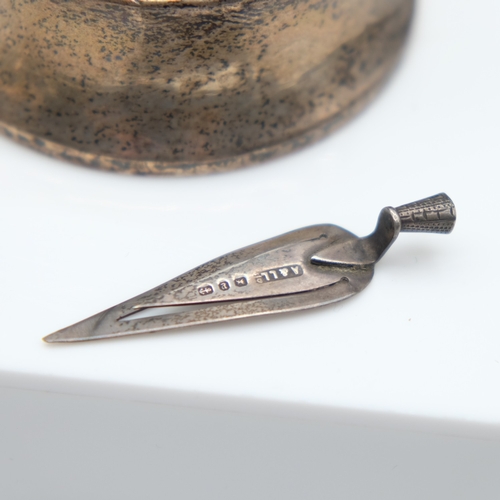 144 - Collection of small hallmarked silver items, silver 116g combined. UK P&P Group 1 (£18+VAT for the f... 