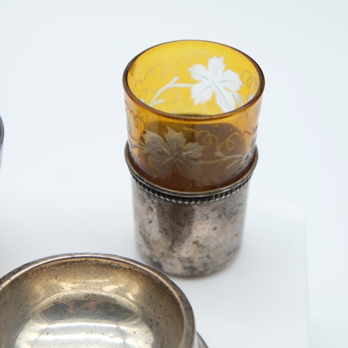 144 - Collection of small hallmarked silver items, silver 116g combined. UK P&P Group 1 (£18+VAT for the f... 