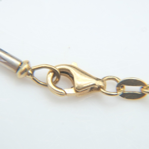 64 - Contemporary 18ct white and yellow gold bracelet, L: 20 cm, 5.6g. UK P&P Group 0 (£7+VAT for the fir... 