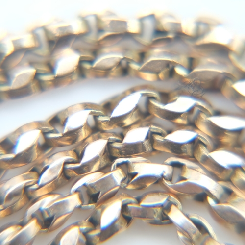 84 - Unmarked 9ct rose gold neck chain, L: 79 cm, 14.5g. UK P&P Group 0 (£7+VAT for the first lot and £1+... 