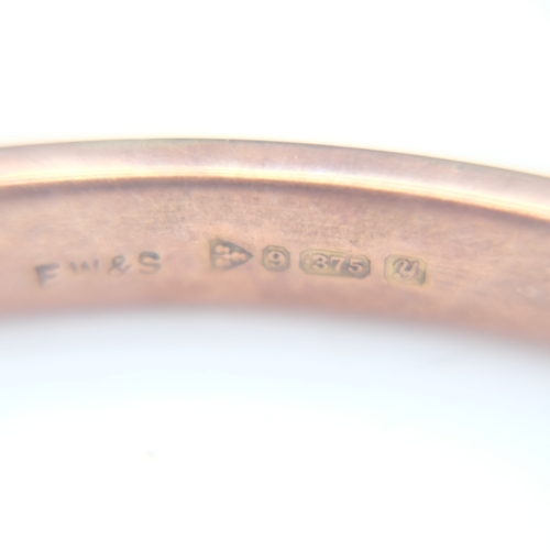 87 - 9ct rose gold bangle with pendant loop, 10.0g. UK P&P Group 0 (£7+VAT for the first lot and £1+VAT f... 