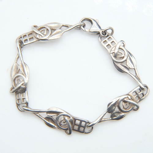 95 - Silver Mackintosh style bracelet, 7g. UK P&P Group 0 (£7+VAT for the first lot and £1+VAT for subseq... 