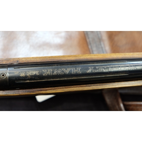 171 - Webley Hawk .22 beach stock air rifle. Not available for in-house P&P
