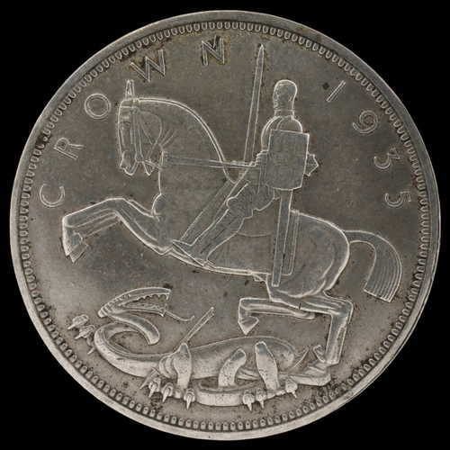 2161 - 1935 silver crown of George V - grade nEF. UK P&P Group 0 (£7+VAT for the first lot and £1+VAT for s... 