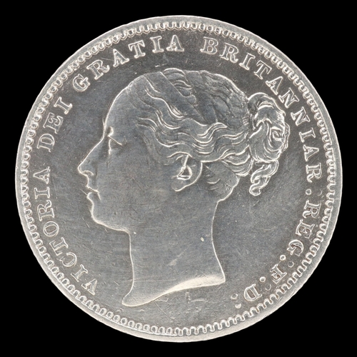 2122 - 1883 silver shilling of queen Victoria. Grade EF. UK P&P Group 0 (£7+VAT for the first lot and £1+VA... 