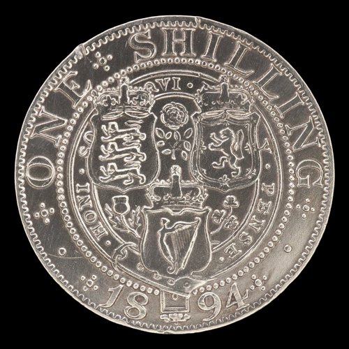 2131 - 1894 silver shilling of queen Victoria. Grade gVF. UK P&P Group 0 (£7+VAT for the first lot and £1+V... 
