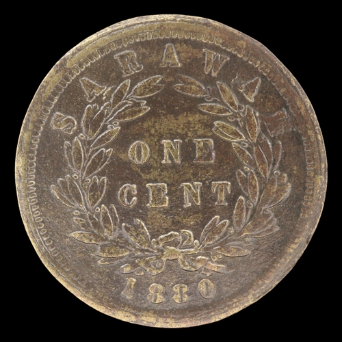 2136 - 1880 Brooke cent of Sarawak. Grade gF. UK P&P Group 0 (£7+VAT for the first lot and £1+VAT for subse... 
