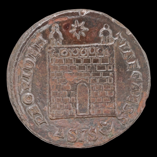 2140 - 324AD Fortification bronze under emperor Constantius II minted in Siscia. Grade aVF. UK P&P Group 0 ... 