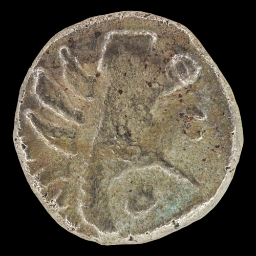 2143 - c50AD silver Celtic tribes silver unit horse/boar type. Grade aVF. UK P&P Group 0 (£7+VAT for the fi... 