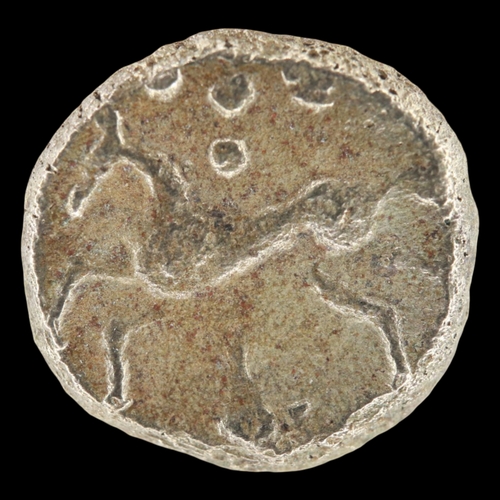 2143 - c50AD silver Celtic tribes silver unit horse/boar type. Grade aVF. UK P&P Group 0 (£7+VAT for the fi... 
