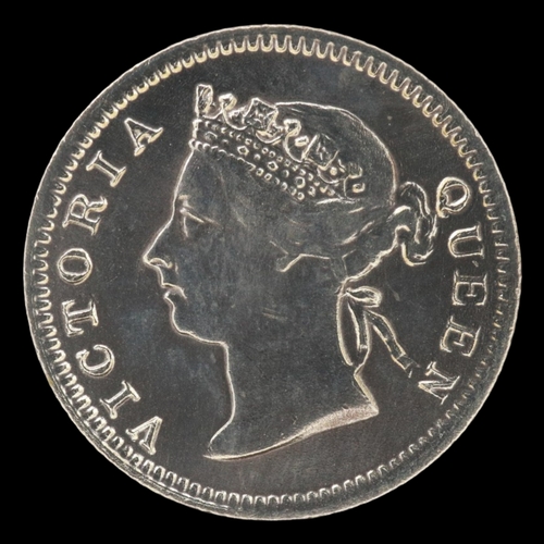2146 - 1900 silver five cents of Straits settlement under queen Victoria. Grade nEF. UK P&P Group 0 (£7+VAT... 