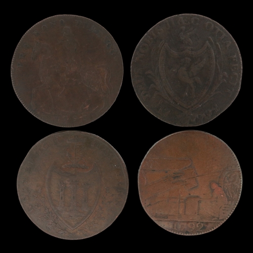 2158 - c1800s workhouse tokens to include Edinburgh, Liverpool, Coventry. Grade circulated. UK P&P Group 0 ... 