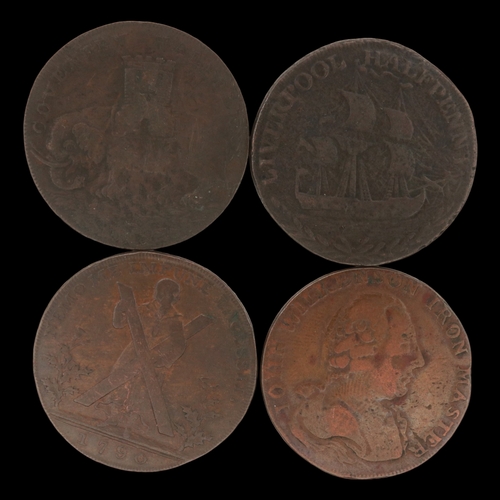 2158 - c1800s workhouse tokens to include Edinburgh, Liverpool, Coventry. Grade circulated. UK P&P Group 0 ... 