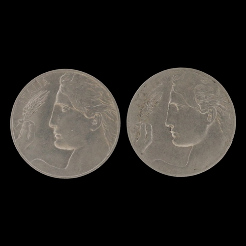 2159 - 1912 and 1921 twenty centesimi of Italy. Grade VF. UK P&P Group 0 (£7+VAT for the first lot and £1+V... 