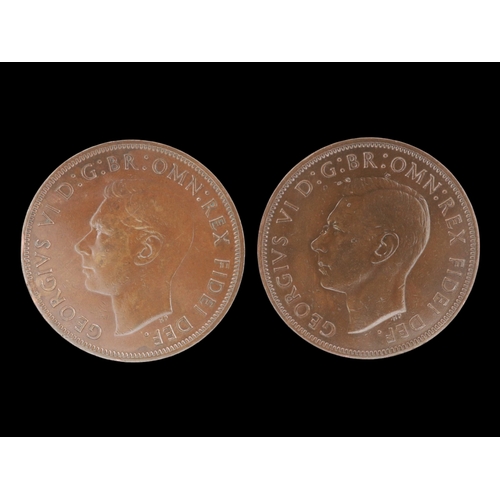 2163 - 1950 and 1951 key date pennies of George VI. Grade nEF. UK P&P Group 0 (£7+VAT for the first lot and... 