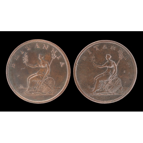 2169 - 1806 and 1807 halfpennies of George III. Grade gVF. UK P&P Group 0 (£7+VAT for the first lot and £1+... 