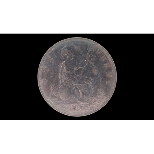2176 - 1877 penny of queen Victoria. Grade gVF. UK P&P Group 0 (£7+VAT for the first lot and £1+VAT for sub... 