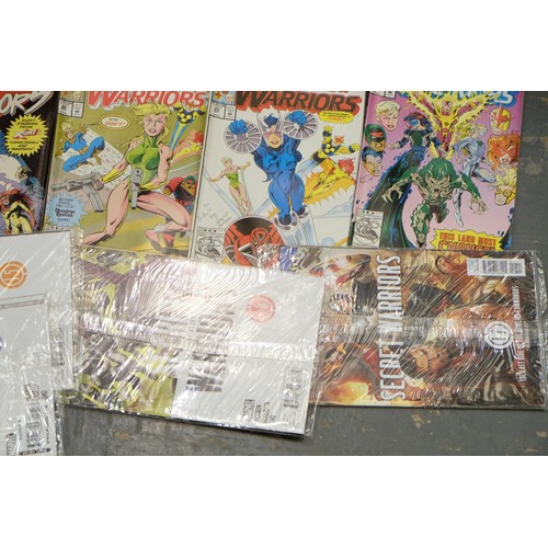 1400 - Nineteen Marvel New Warriors comics, six Secret Warriors comics, thirty-eight DC Batman comics and o... 