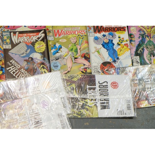 1400 - Nineteen Marvel New Warriors comics, six Secret Warriors comics, thirty-eight DC Batman comics and o... 