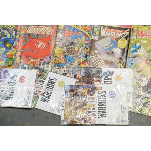 1400 - Nineteen Marvel New Warriors comics, six Secret Warriors comics, thirty-eight DC Batman comics and o... 