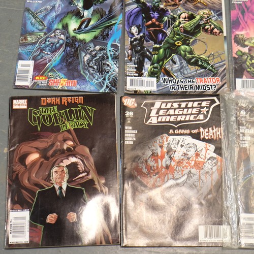 1361 - Thirteen DC Justice League, ten Red Hood comics, and twenty-three other Marvel comics. Not available... 