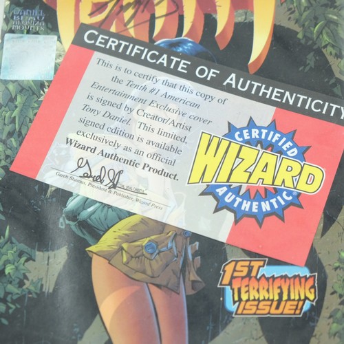1389 - American Entertainment #1 copy of the Tenth comic signed by artist Tony Daniel with CoA, and a colle... 