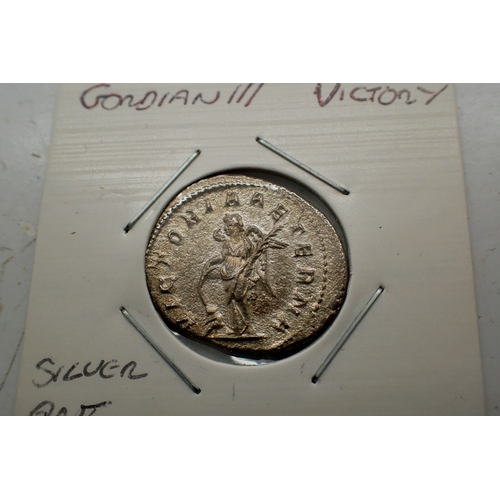 1068 - Roman silver double denarius of emperor Gordian III . UK P&P Group 0 (£7+VAT for the first lot and £... 