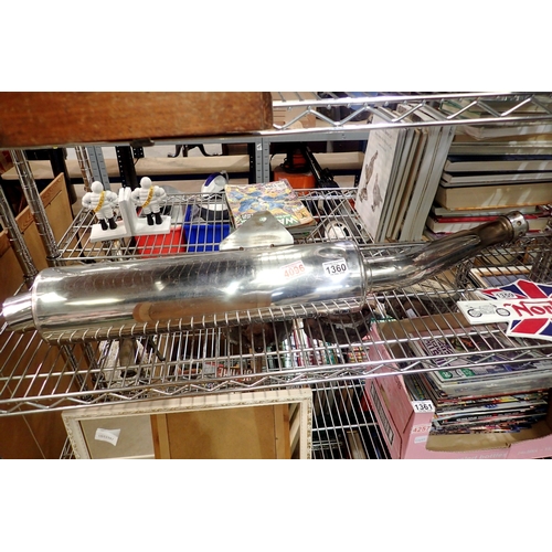 1360 - Honda HM MBW E2 Honda GB600 chrome exhaust. Not available for in-house P&P