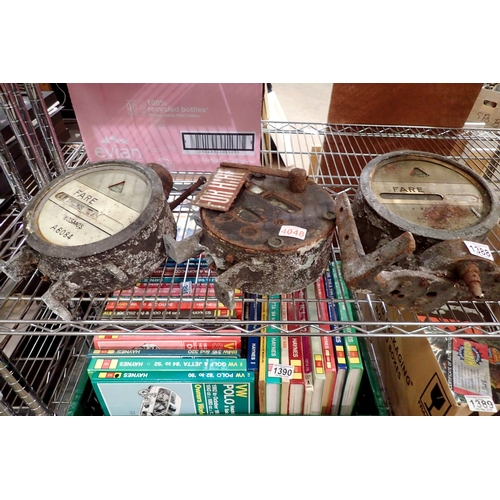 1388 - Three early 20th Century taximeters. Not available for in-house P&P.