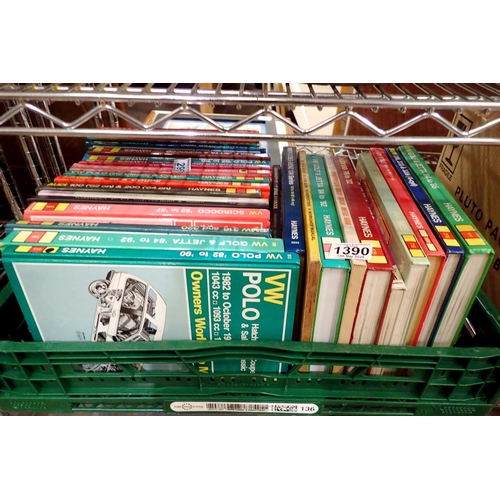 1390 - Quantity of car manuals (mainly Haynes) for German cars. Not available for in-house P&P