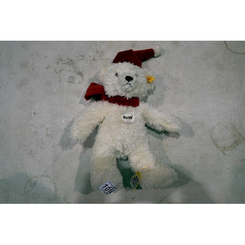 1014 - Steiff Christmas bear 'Edgar,' H: 29 cm. UK P&P Group 2 (£24+VAT for the first lot and £5+VAT for su... 