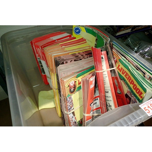 1021 - Box of mixed Liverpool football club programmes, ranging  from 1977 to 1985. Not available for in-ho... 