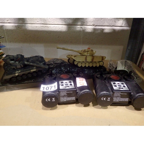 Infra-red remote control Battle Tanks. Not available for in-house P&P