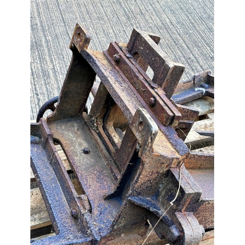 19th Century hand operating woodworking mortising machine for ...