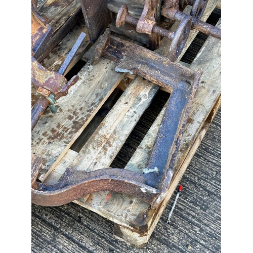 19th Century hand operating woodworking mortising machine for ...