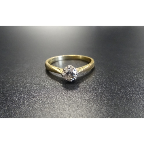 5 - DIAMOND SOLITAIRE RING
the round brilliant cut diamond approximately 0.33cts, on eighteen carat gold... 