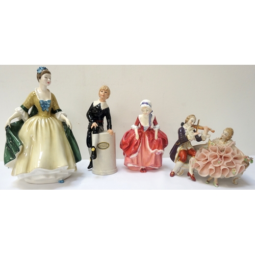 169 - ROYAL DOULTON FIGURINES
comprising Elegance HN 2264, 19cm high; Little Lord Fauntleroy HN 2972, 16cm... 