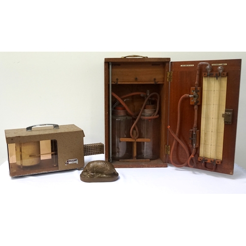 250 - MIXED LOT OF COLLECTABLES
including a Genito-urinary medical kit contained in a mahogany box, an SNL... 