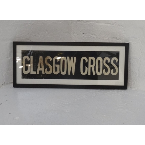 252 - ORIGINAL GLASGOW CORPORATION LINEN TRAM DESTINATION BLIND - GLASGOW CROSS
circa 1950s from Coronatio... 