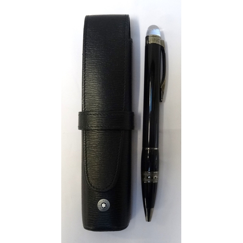 260 - STARWALKER MIDNIGHT BLACK RESIN BALLPOINT PEN
numbered MBKF69N92, with case