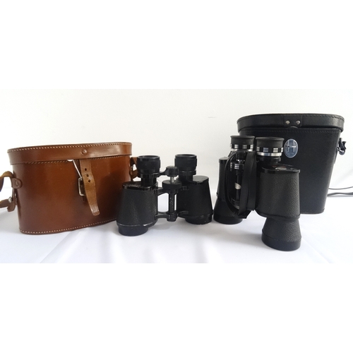 283 - PAIR OF J. LIZARS LTS FIELD GLASSES
Aintree model, contained in a leather case; together with a pair... 